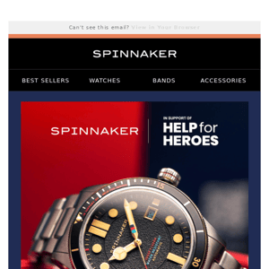 Spinnaker Cahill x Help For Heroes - Now Available