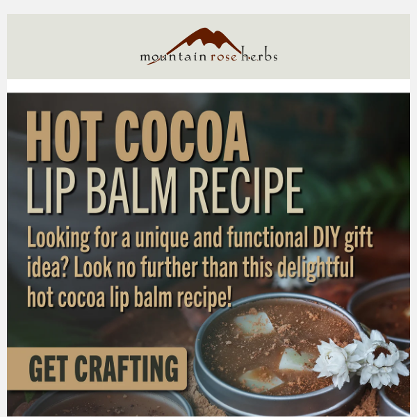 Hot Cocoa Lip Balm Recipe with "Marshmallows"