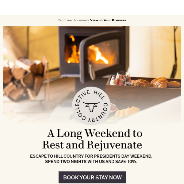 Rest & Rejuvenate at Collective Hill Country