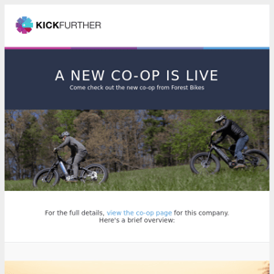 Co-Op Live: Forest Bikes is offering 7.26% profit in 4.8 months.