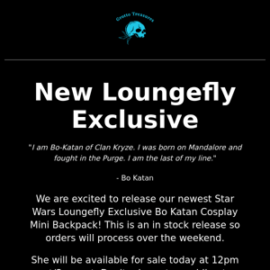 New Loungefly Exclusive Releasing Today!