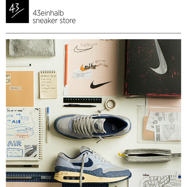 👟 , Here comes the Nike Air Max 1 '86 "Lost Sketch"! - 43einhalb Sneaker  Store