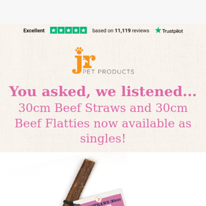 Beef Flatties & Straws NOW from ONLY £2.99