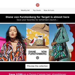 DVF for Target drops tomorrow! 🚨