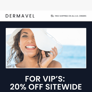 VIP sale.