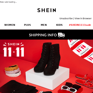 SHEIN 11.11 doorbusters are on!