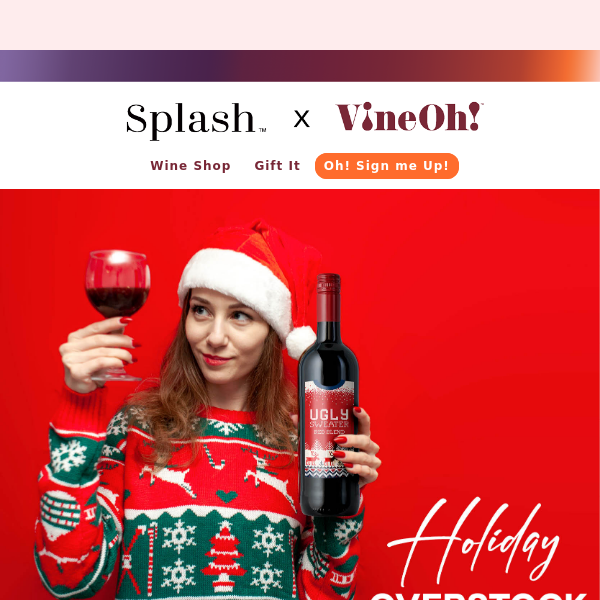 HOLIDAY OVERSTOCK:  Get 6 Bottles, Just $55 + FREE Shipping!!