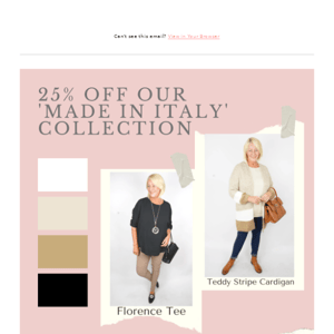 🇮🇹25% off Made in Italy🇮🇹
