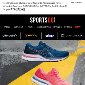 NEW ASICS @ SPORTSCO 😱 SHOP ONLINE OR INSTORE!