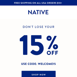 Last Chance for 15% OFF!