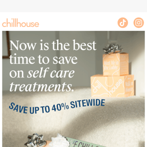 Save up to 40% on Self Care 🧖‍♀️