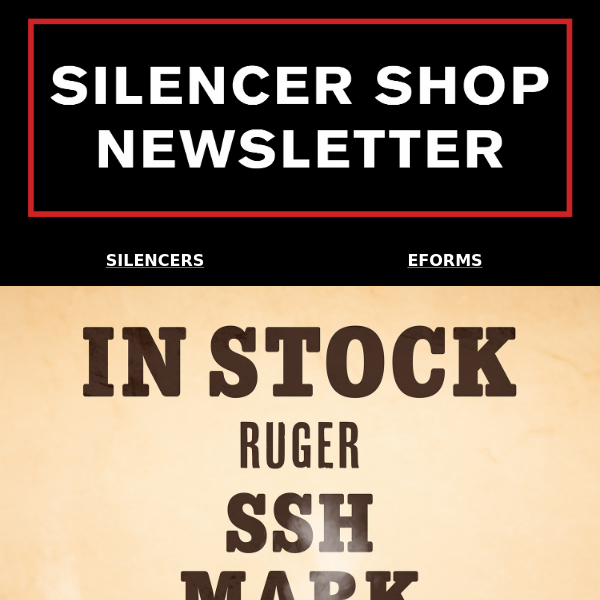 In Stock on Plinking Hosts and Suppressors!