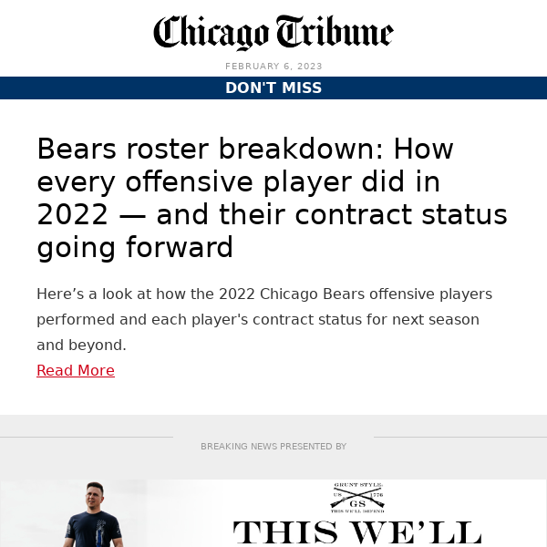 Bears roster breakdown: The offense