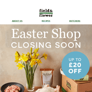 ONE WEEK LEFT | Easter shop closing soon