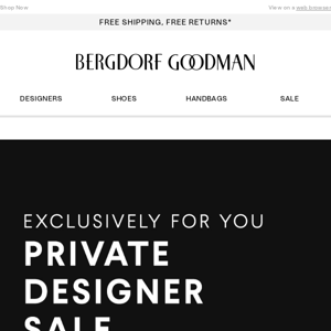 Exclusive Access: Private Designer Sale