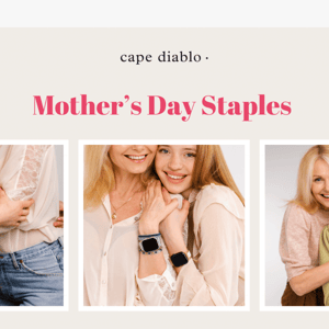 Get Mom What she REALLY wants this Mother’s Day.