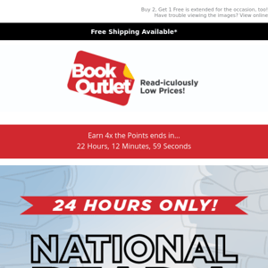 Celebrate National Read a Book Day with 4x Points! 📚
