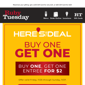 Your Weekend BOGO is here!