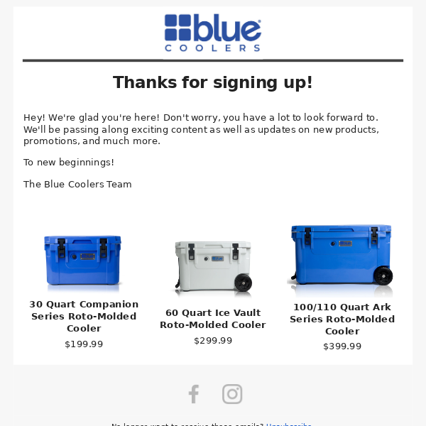 30 Quart Companion Series Roto-Molded Cooler – Blue Coolers