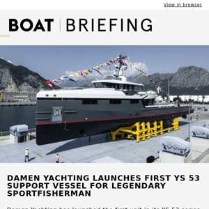 53m Damen Yachting Bad Company Support launched