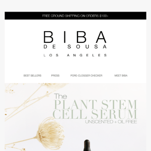 🌱 THE PLANT STEM CELL SERUM - UNSCENTED & OIL FREE