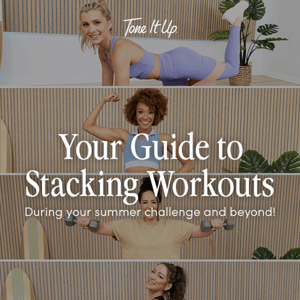 Your ultimate guide to stacking workouts 💪🤍⏳