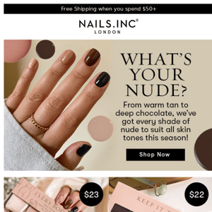 Nails inc,What's Your fave nude shade?