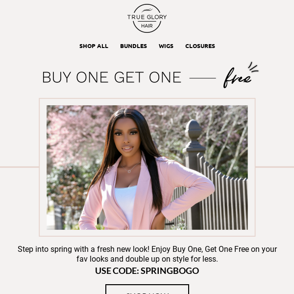 🌼 Spring Fling Sale: BOGO FREE 🌼