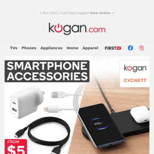From $5: Smartphone Accessories - Hurry, Only While Stocks Last