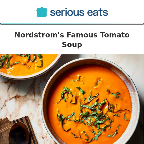 Nordstrom's Famous Tomato Soup