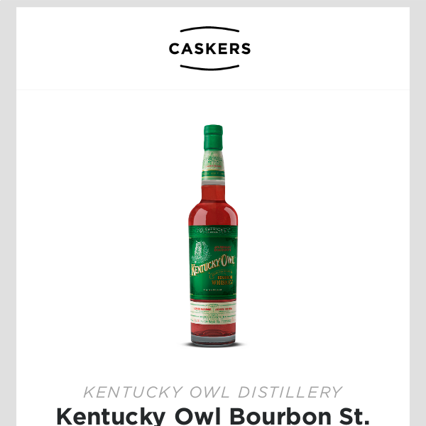 [% CRAZY PRICE] Kentucky Owl Bourbon St. Patrick's Edition