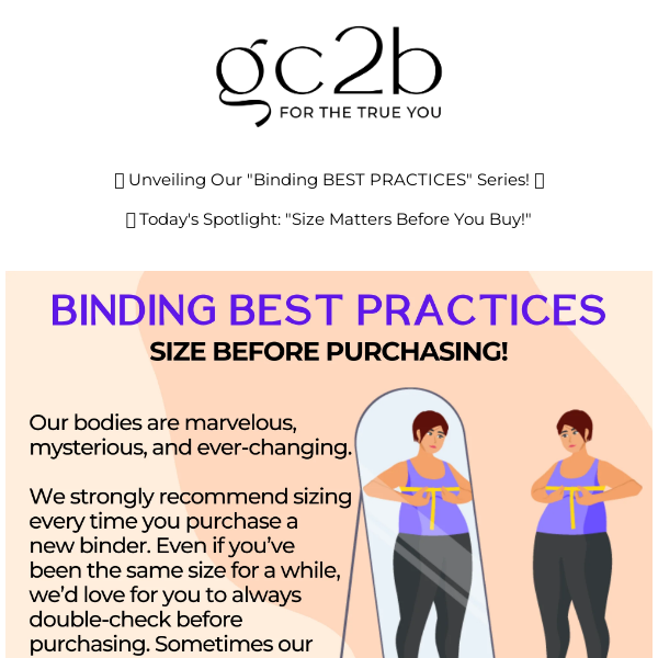 Unlock Your Perfect Fit: Size Before Purchasing! 🌟 Unveiling Our "BINDING BEST PRACTICES" Series! 🌟