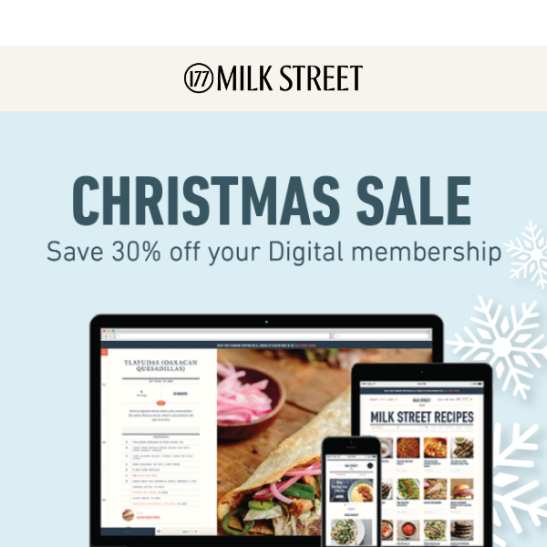 Christmas Sale: 30% Off Your Digital Membership