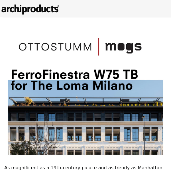 Minimal steel profiles for windows and doors: FerroFinestra W75 TB Ottostumm | Mogs for The Loma