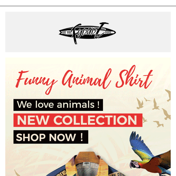 ALL NEW funny animal shirts have arrived