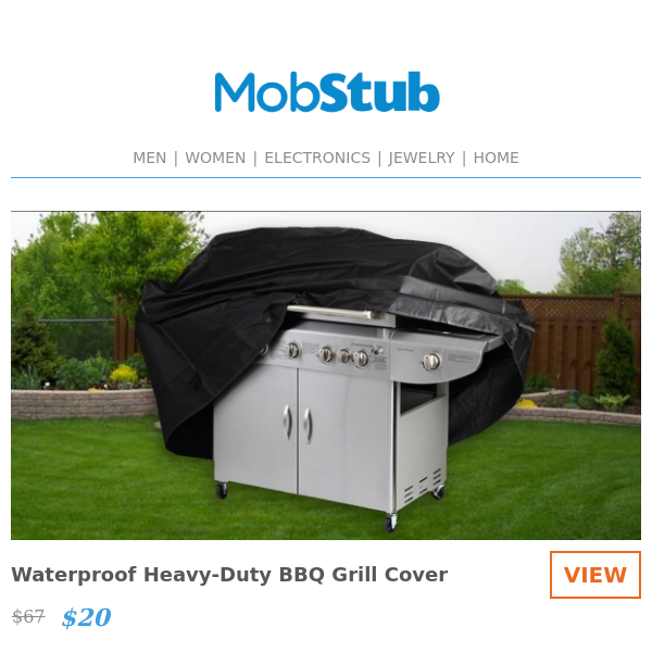 Waterproof Heavy-Duty BBQ Grill Cover - ONLY $20!