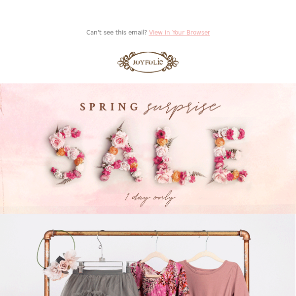 Spring Surprise Sale 🌷 (Today Only!)