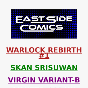 🔥 THE FEMALE WARLOCK FIRST APPEARS IN SKAN'S WARLOCK RETURNS #1 VARIANTS 🔥 VIRGIN LIMITED 600 COPIES W/ COA 🔥 SUNDAY (3/26) at 2PM (ET)/11AM (PT)