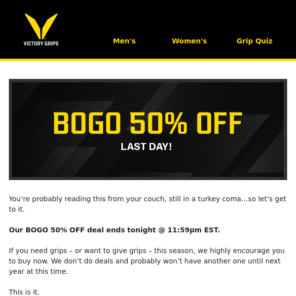 💥 Last Day for BOGO 50%