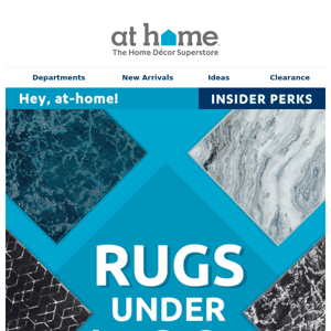 Rugs under $100 + NEW! washable rugs