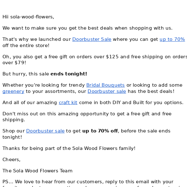 Sola Wood Flowers Get Free Shipping + Free Gift 💖