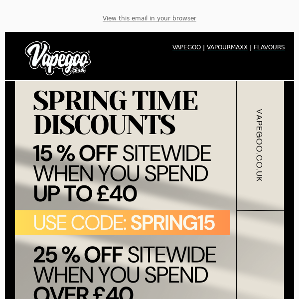 ⚡ MASSIVE SPRINGTIME DISCOUNTS ARE HERE!