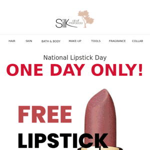 💄 FREE Lipstick with orders over $50.00 💄