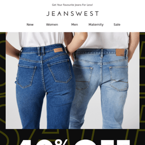 40% Off All Jeans Continues: Find Your Perfect Fit Now