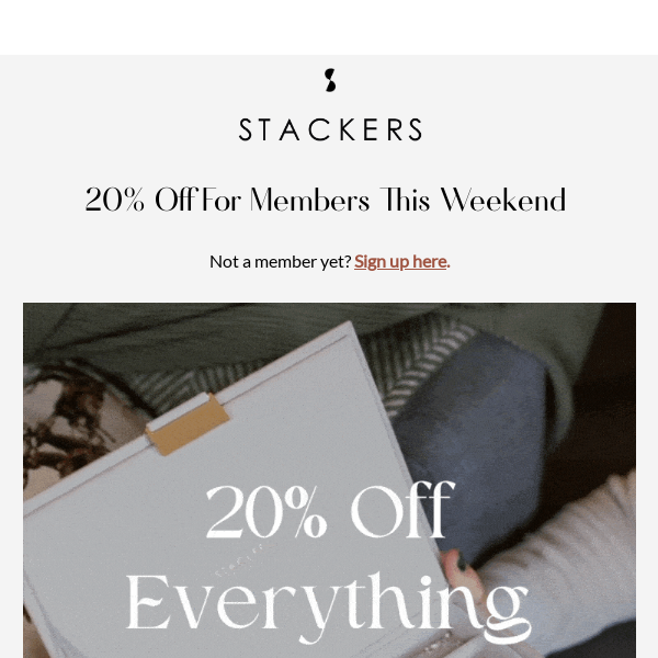 20% Off For Members - This Weekend Only 📣