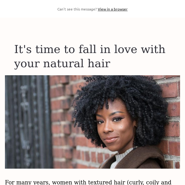 Fall in love with your natural hair!