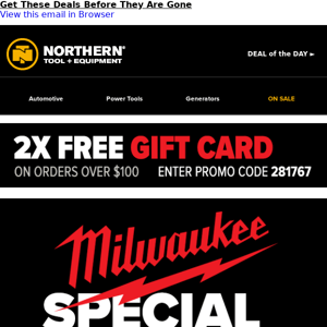 Milwaukee Cyber Deals>> Limited Time Only!