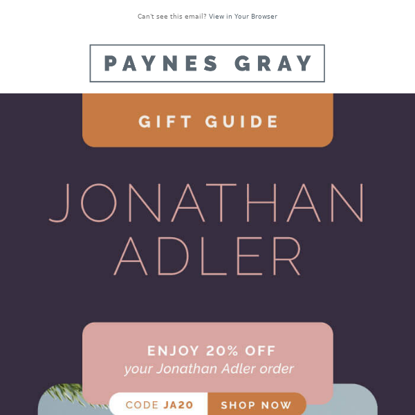 Bestselling JONATHAN ADLER Gifts ➡️ 20% off