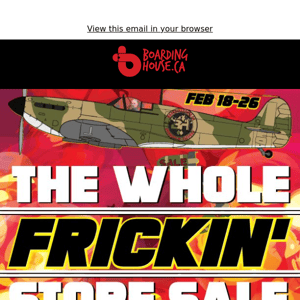 💥✈ The Whole FRICKIN' Store is on SALE! 15-75% OFF ‼