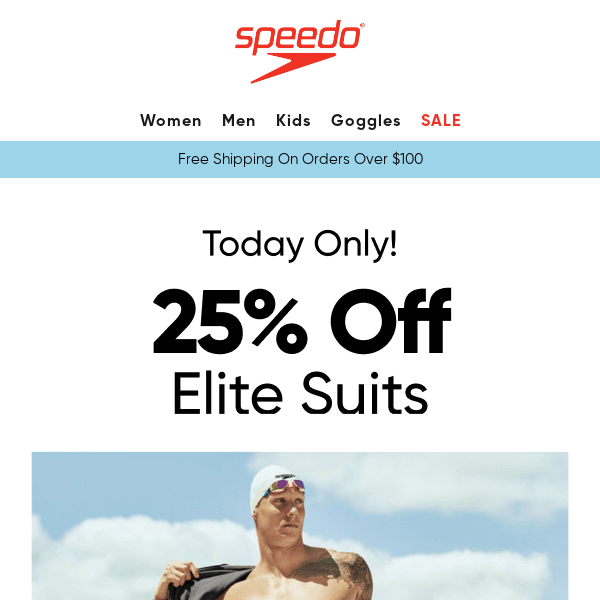 FLASH SALE: 25% off Elite suits 🔥